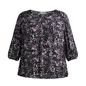 Terra & Sky Poet Sleeve Patterned Blouses Size 2X